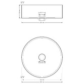 Madu Living Bella 370mm Round Terrazzo Above Counter Basin