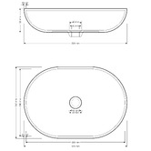Madu Living Maeve 520mm Oval Terrazzo Above Counter Basin