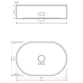 Madu Living Margo 450mm Oval Terrazzo Above Counter Basin