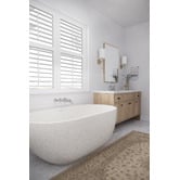 Madu Living Honey 1500mm Oval Terrazzo Freestanding Bath with Overflow