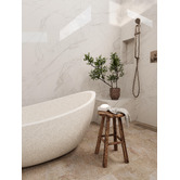 Madu Living Ray 1700mm Oval Terrazzo Freestanding Bath with Overflow