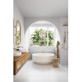 Madu Living Eden 1500mm Round Terrazzo Freestanding Bath with Overflow