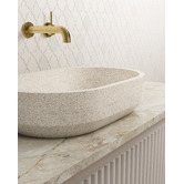 Madu Living Eden 575mm Oval Terrazzo Above Counter Basin