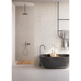 Madu Living Indy 1700mm Oval Terrazzo Freestanding Bath with Overflow