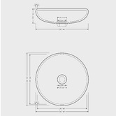Madu Living Bonnie 360mm Round Terrazzo Above Counter Basin