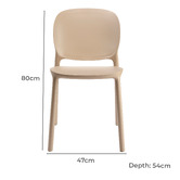 S.CAB Design Hug Outdoor Side Chairs
