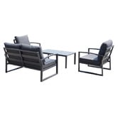Cove &amp; Canopy 4 Seater Morris Outdoor Lounge Set