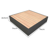 Cove &amp; Canopy Westport Teak Wood Outdoor Coffee Table