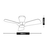 Vencha Kiwi 80.4cm DC Ceiling Fan with Remote Control