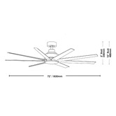 Vencha Titanic DC Ceiling Fan with LED