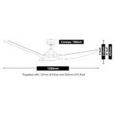 Vencha Raven RWS DC Smart Ceiling Fan with Remote Control