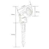 Vencha Thorn Aluminium 6W LED Garden Spike Light