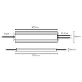 Vencha VDX Silver 400W 24V IP67 LED Driver