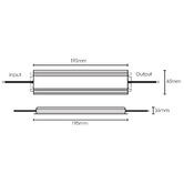 Vencha VDX Silver 60W 24V IP67 LED Driver