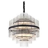 Vencha Chloe Glass 13-Light Chandelier