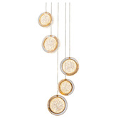 Vencha Yoyo Metal 5-Light LED Round Pendant