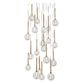 Vencha Meteor Glass 20-Light LED Pendant