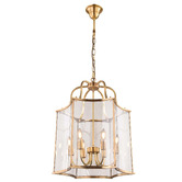 Vencha Brentwood Glass 6-Light Pendant