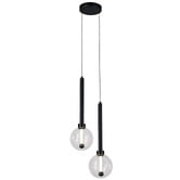 Vencha Meteor Glass 2-Light LED Pendant