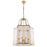 Vencha Brentwood Glass 10-Light Pendant