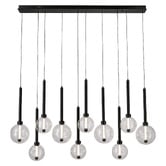 Vencha Meteor Glass 10-Light LED Pendant