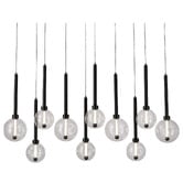 Vencha Meteor Glass 10-Light LED Pendant
