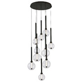 Vencha Meteor Glass 10-Light LED Round Pendant