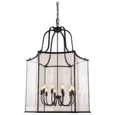 Vencha Brentwood Glass 10-Light Pendant