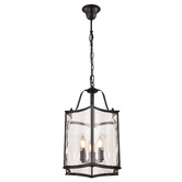 Vencha Brentwood Glass 3-Light Pendant