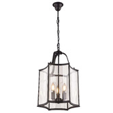 Vencha Brentwood Glass 3-Light Pendant