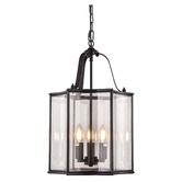 Vencha Brentwood Glass 3-Light Pendant