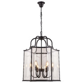 Vencha Brentwood Glass 6-Light Pendant