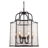 Vencha Brentwood Glass 6-Light Pendant