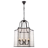 Vencha Brentwood Glass 10-Light Pendant