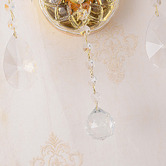 Vencha Bromley Crystal 2-Light Armed Wall Light