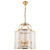 Vencha Brentwood Glass 6-Light Pendant