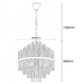 Vencha Chloe Glass 13-Light Chandelier
