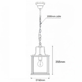 Vencha Brentwood Glass Pendant Light