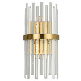 Vencha Oxford Glass 2-Light Wall Sconce