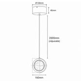 Vencha Yoyo Metal LED Pendant Light