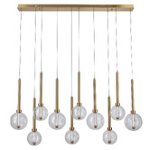 Vencha Meteor Glass 10-Light LED Pendant