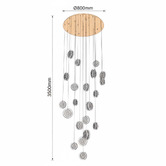 Vencha Yoyo Metal 21-Light LED Pendant