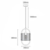 Vencha Dynamic Glass Pendant Light