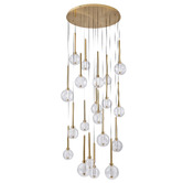 Vencha Meteor Glass 20-Light LED Pendant