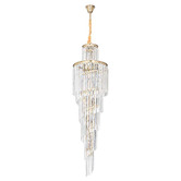 Vencha Chanel 130cm Crystal Spiral Chandelier