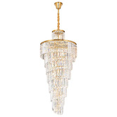 Vencha Chanel 200cm Crystal Spiral Chandelier