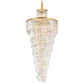 Vencha Chanel 200cm Crystal Spiral Chandelier