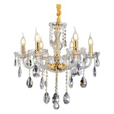 Vencha Bromley Crystal 6-Light Chandelier