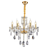 Vencha Bromley Crystal 6-Light Chandelier