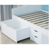 Mytopia Kingston Pine Wood Single Daybed with Storage